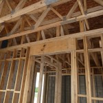 2x4 wood framed load bearing interior wall